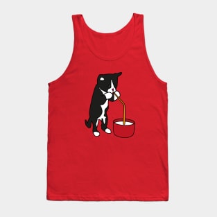 Kitty drinking milk Tank Top